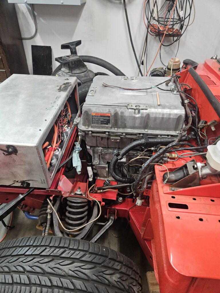 Engine Bay — Motor, Battery Box and Wiring