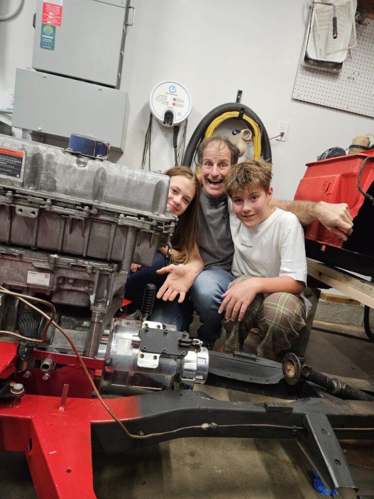 Rolling Chassis — Overhead View with Motor